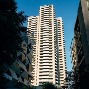 a tall building with many windows